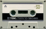 Compact Cassette TDK SD 120 "C-120SD" Type I Normal 1971 USA