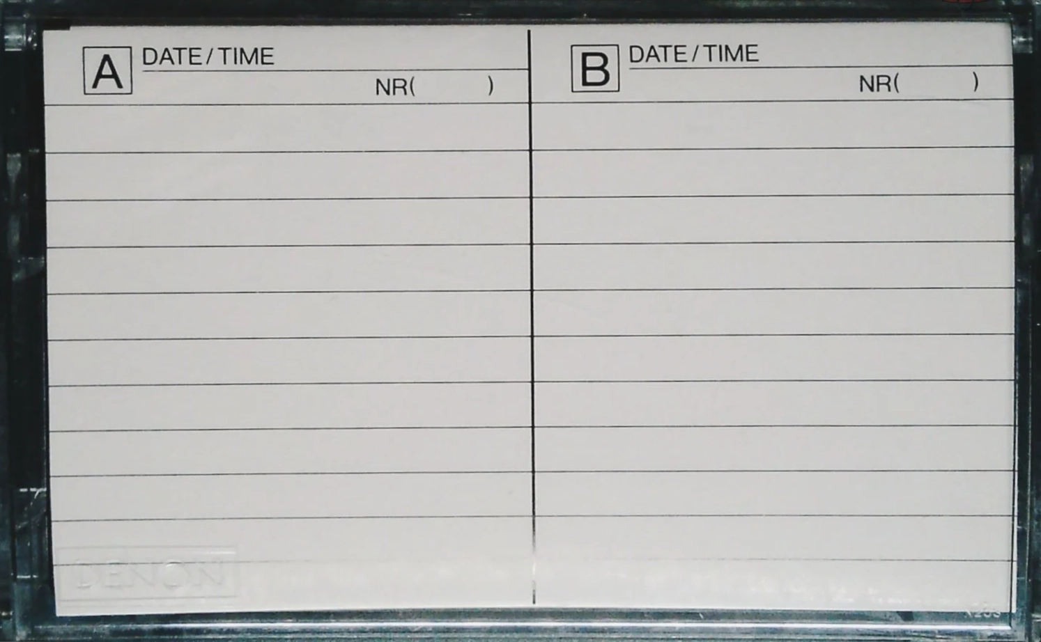 Compact Cassette Denon RD-Z 90 Type I Normal 1987 Japan