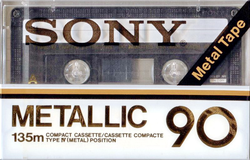 Compact Cassette Sony Metallic 90 Type IV Metal 1978 North America