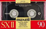 Compact Cassette Maxell SX 90 "SX II" Type II Chrome 1988 Europe