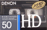 Compact Cassette Denon HD 50 "HD50P" Type II Chrome 1989 Japan