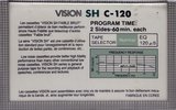 Compact Cassette Vision SH 120 Type I Normal 1982 Europe