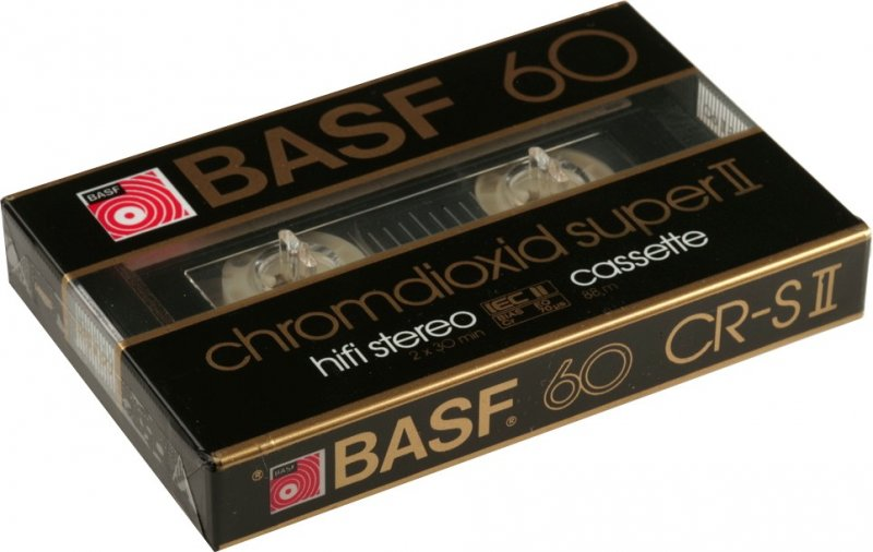 Compact Cassette BASF Chromdioxid Super II 60 Type II Chrome 1984 Europe