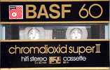Compact Cassette BASF Chromdioxid Super II 60 Type II Chrome 1984 Europe