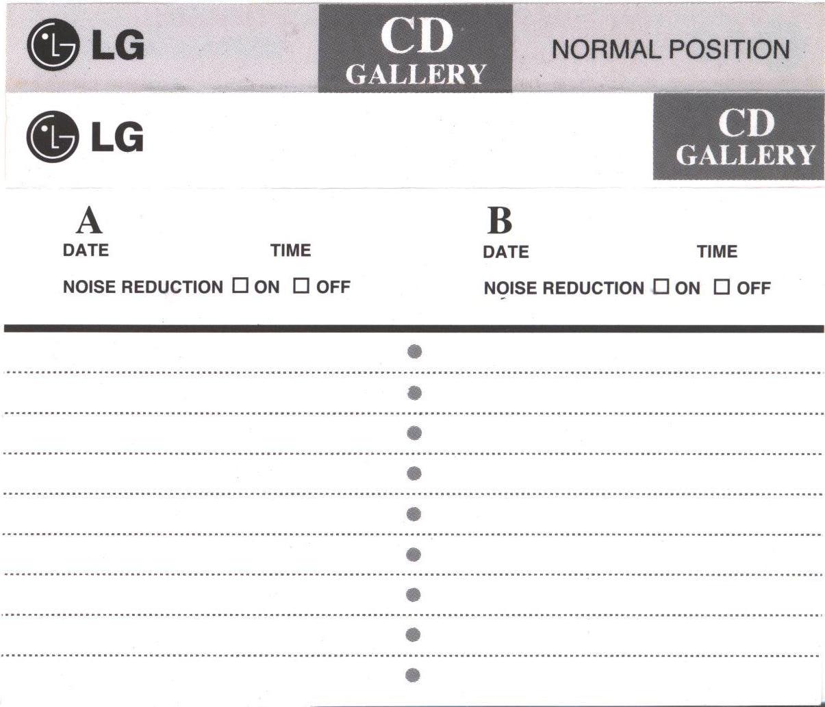 Compact Cassette LG CD Gallery 60 Type I Normal 1997 South Korea