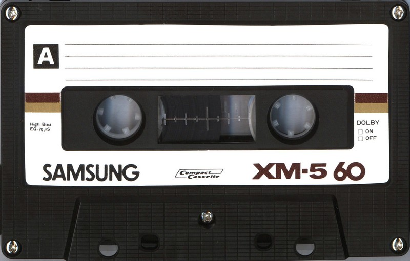 Compact Cassette Samsung XM-5 60 Type II Chrome 1988 Europe