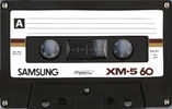 Compact Cassette Samsung XM-5 60 Type II Chrome 1988 Europe