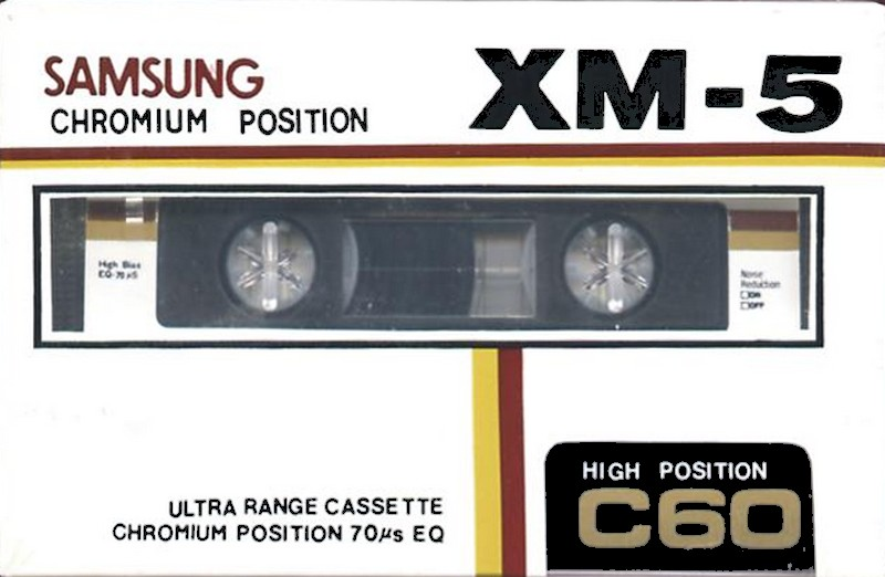 Compact Cassette Samsung XM-5 60 Type II Chrome 1988 Europe