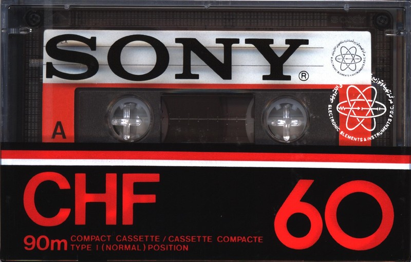 Compact Cassette Sony CHF 60 Type I Normal 1978 Iran