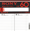 Compact Cassette Sony CHF 60 Type I Normal 1978 Iran