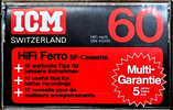Compact Cassette ICM HIFI Ferro 60 "SF-Cassette" Type I Normal 1982 Europe