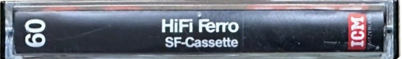 Compact Cassette ICM HIFI Ferro 60 "SF-Cassette" Type I Normal 1982 Europe