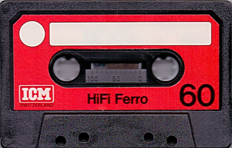 Compact Cassette ICM HIFI Ferro 60 "SF-Cassette" Type I Normal 1982 Europe