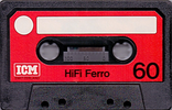 Compact Cassette ICM HIFI Ferro 60 "SF-Cassette" Type I Normal 1982 Europe