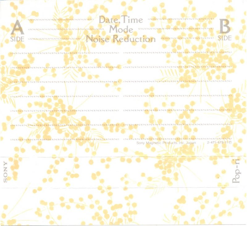 Compact Cassette Sony 46 "Cadeau de Pop-ri" Type I Normal 1989 Japan
