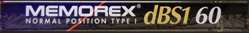 Compact Cassette Memorex dBS1 60 Type I Normal 1993 UK