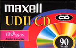 Compact Cassette Maxell UDII-CD 90 Type II Chrome 1996 North America
