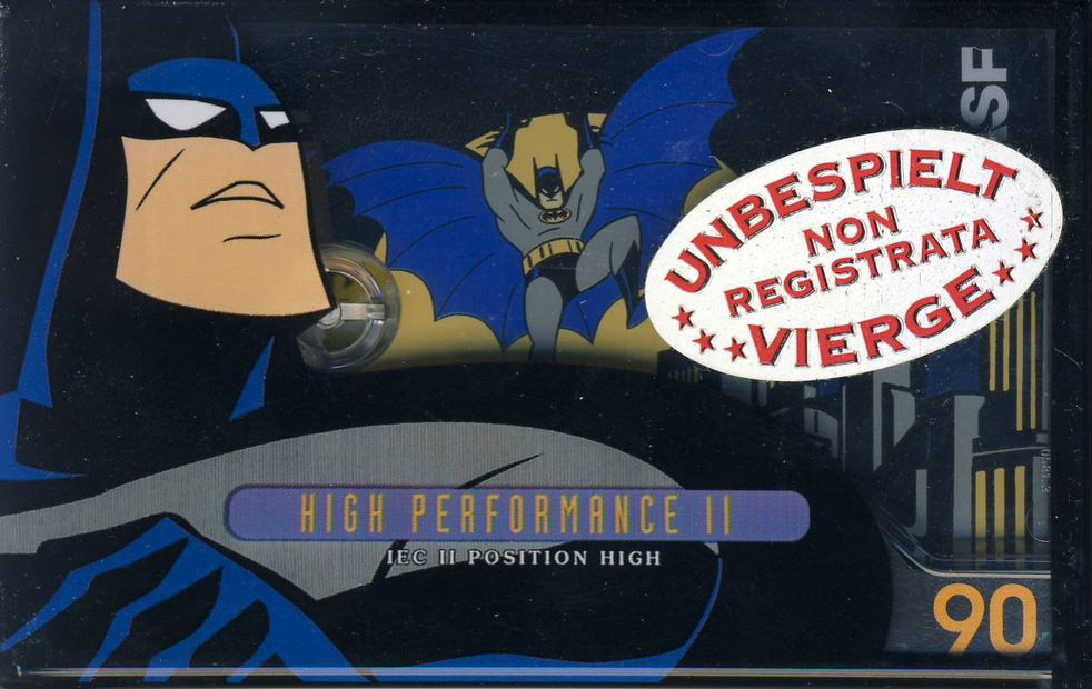 Compact Cassette BASF High Performance II 90 "Batman Edition I" Type II Chrome 1995 Europe