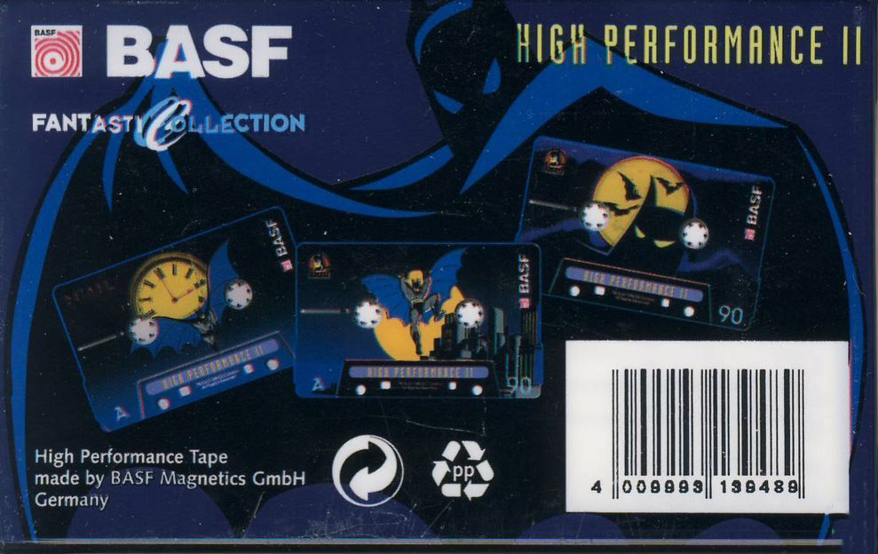 Compact Cassette BASF High Performance II 90 "Batman Edition I" Type II Chrome 1995 Europe
