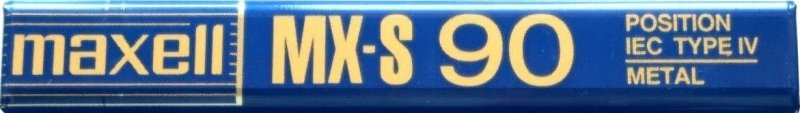 Compact Cassette Maxell MX-S 90 Type IV Metal 1998 North America