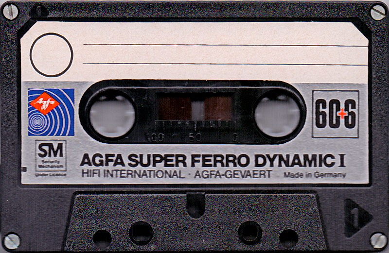 Compact Cassette AGFA Super Ferro Dynamic I 60+6 Type I Normal 1978 Europe