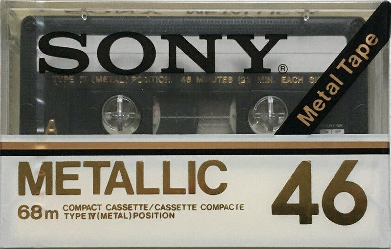 Compact Cassette Sony Metallic 46 Type IV Metal 1978 North America