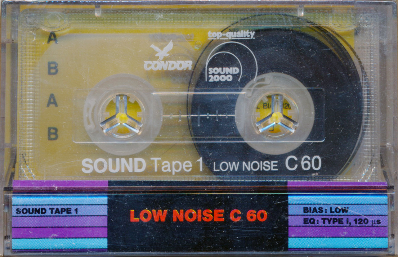 Compact Cassette Sound 2000 Sound Tape 1 60 "Condor" Type I Normal 1987 Germany
