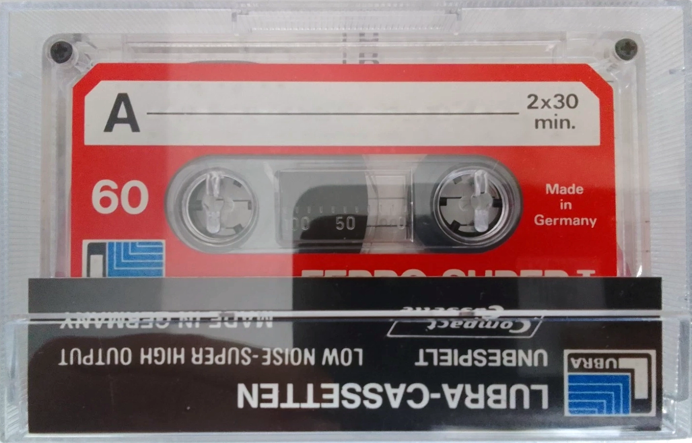 Compact Cassette Lubra 60 "Ferro II" Type I Normal Germany