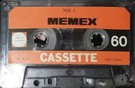 Compact Cassette Memex 60 Type I Normal Hong Kong