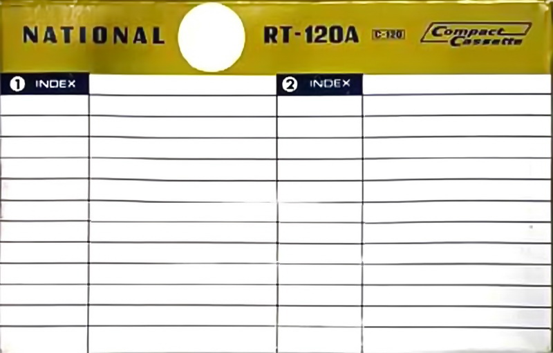 Compact Cassette National RT 120 "RT-120A" Type I Normal 1969 Worldwide