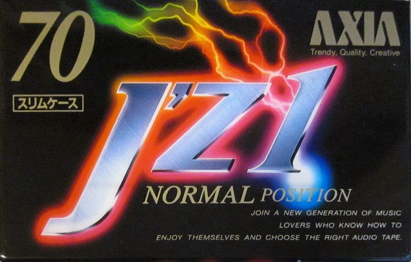 Compact Cassette AXIA J`z 1 70 "JZ1B 70" Type I Normal 1993 Japan