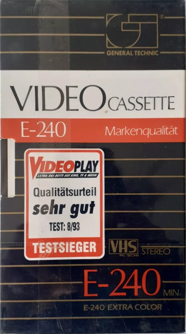 VHS, Video Home System General Technic 240 Type I Normal 1993 Germany