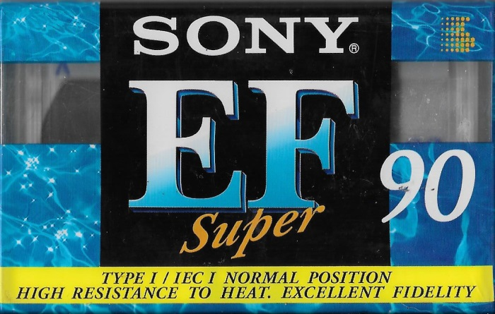 Compact Cassette Sony Super EF 90 Type I Normal 1995 Europe