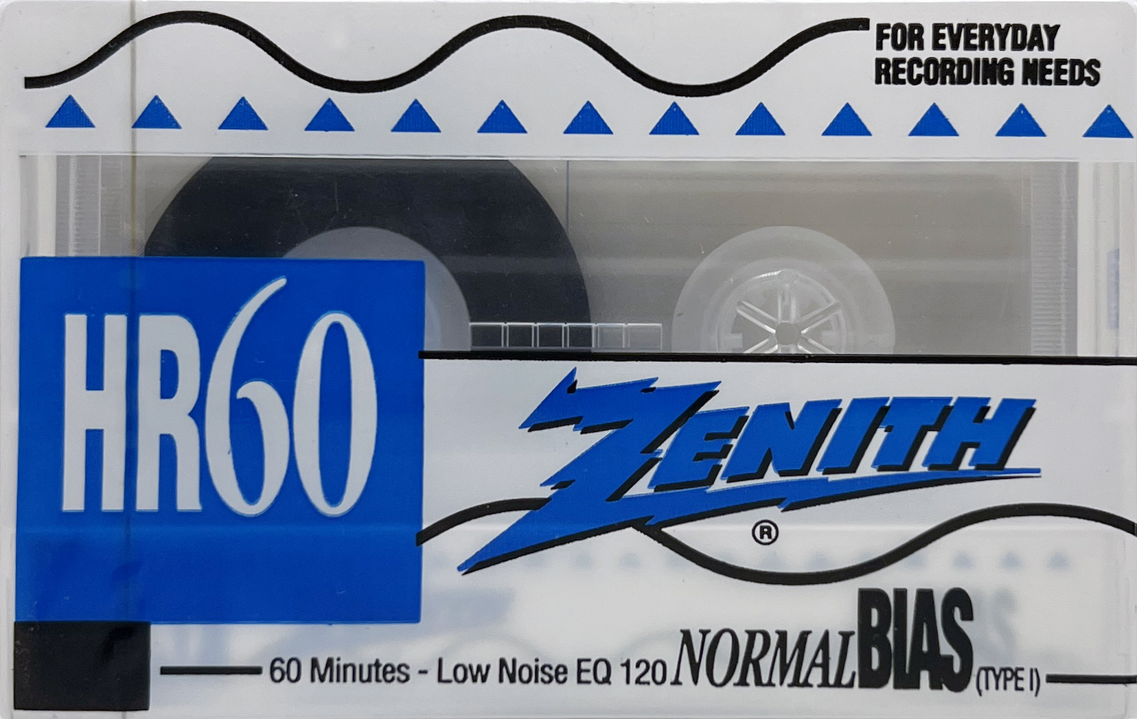 Compact Cassette Zenith HR 60 Type I Normal 1990 USA