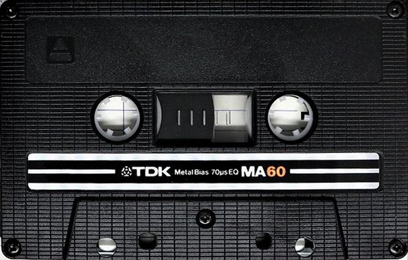 Compact Cassette TDK MA 60 Type IV Metal 1982 USA