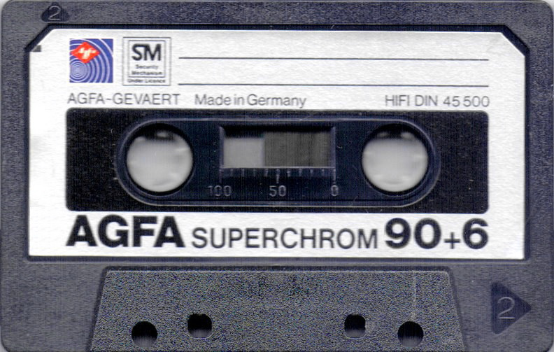 Compact Cassette AGFA Superchrom 90+6 Type II Chrome 1980 Europe