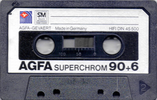 Compact Cassette AGFA Superchrom 90+6 Type II Chrome 1980 Europe