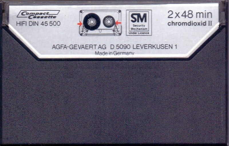Compact Cassette AGFA Superchrom 90+6 Type II Chrome 1980 Europe