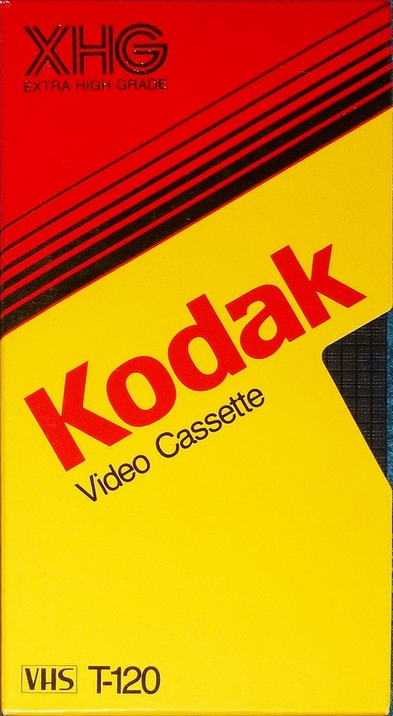 VHS, Video Home System Kodak XHG 120 Type I Normal 1984 USA