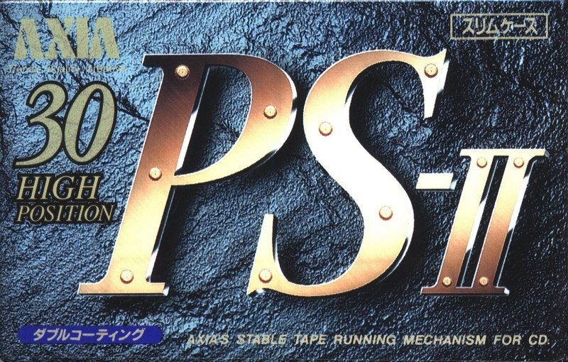 Compact Cassette AXIA PS-II / PS-2 30 "PS2 C 30" Type II Chrome 1992 Japan