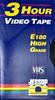 VHS, Video Home System Jessop 180 Type I Normal Europe