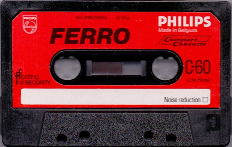 Compact Cassette Philips Ferro 60 Type I Normal 1978 Europe