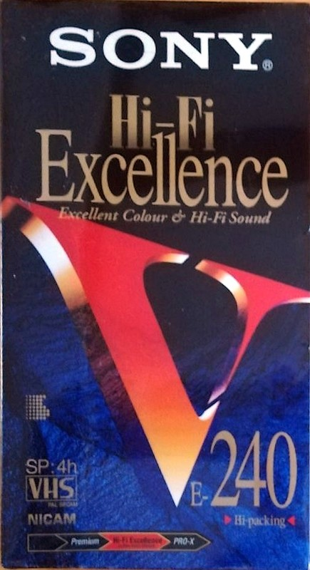 VHS, Video Home System Sony Hi-Fi Excellence 240 Type I Normal 1996 Europe