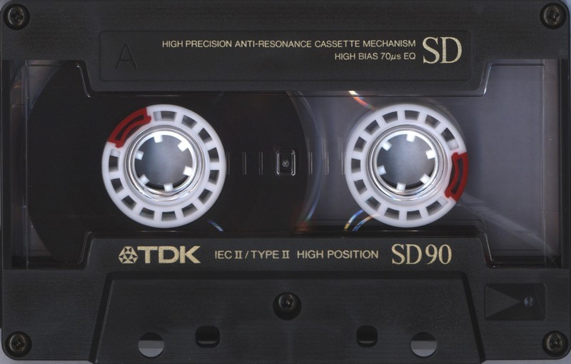Compact Cassette TDK SD 90 Type II Chrome 1988 North America