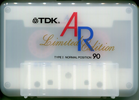Compact Cassette TDK AR 90 "AR-LW90 Limited Edition" Type I Normal 1988 Europe