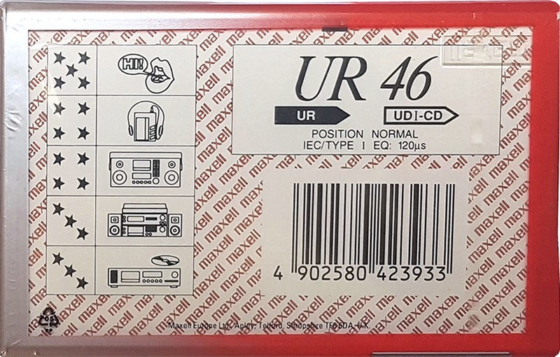 Compact Cassette Maxell UR 46 Type I Normal 1996 Europe
