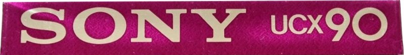 Compact Cassette Sony UCX 90 Type II Chrome 1982 North America