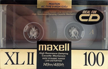 Compact Cassette Maxell XLII 100 Type II Chrome 1989 USA