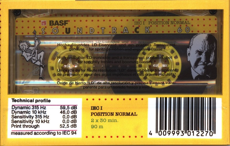 Compact Cassette BASF Soundtrack 60 Type I Normal 1990 Europe