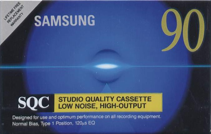 Compact Cassette Samsung SQC 90 Type I Normal 1995 North America